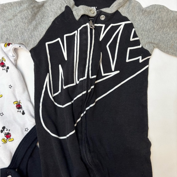 Nike Black and Gray Baby Jumpsuit baby boy outfit Disney Set - Picture 2 of 5